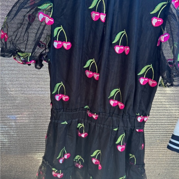 Buddy Love Black and Pink Puff Sleeve Sundress - Picture 7 of 7